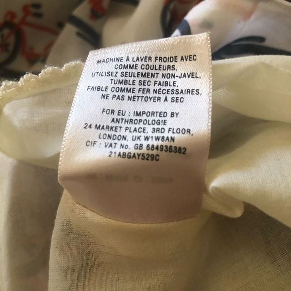 Anthropologie Strapless Dress with Bicycle Print - Picture 11 of 15